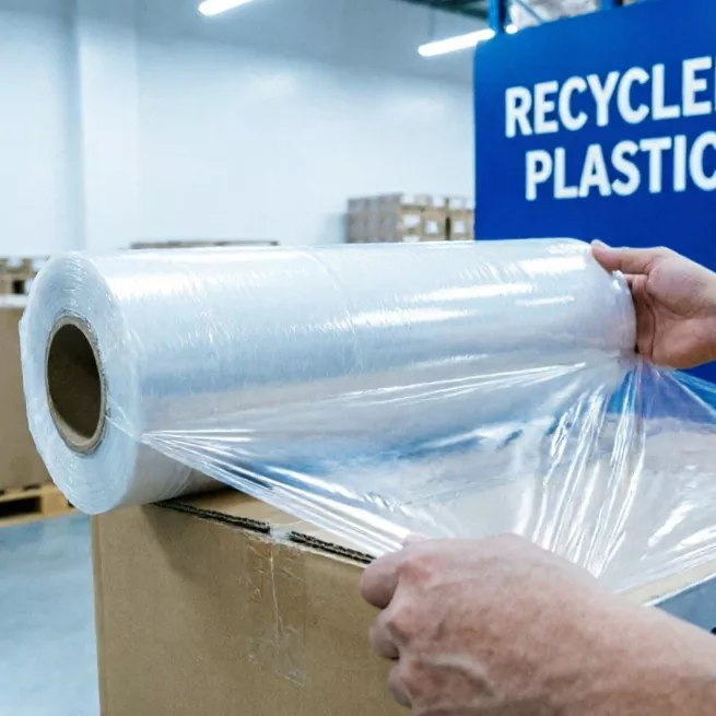 Involucro elasticizzato in plastica riciclata